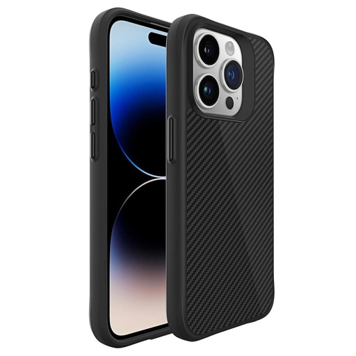 Apple iPhone 15 Pro TOKO Carbon fiber etui na plecki (Czarny)