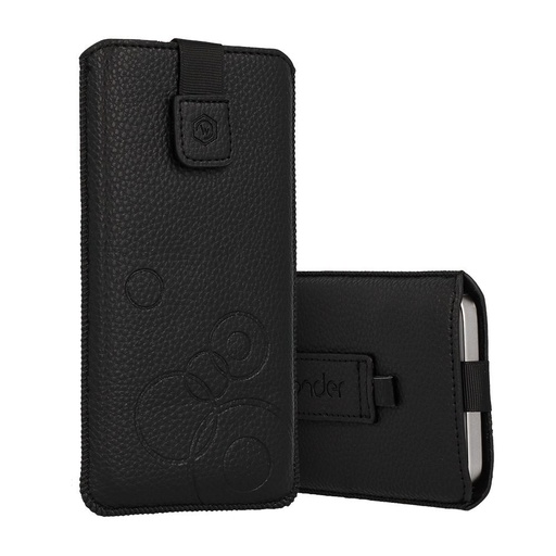 Uniwersalny rozmiar Wonder deko z uchwytem na palec etui XXL (Czarny)