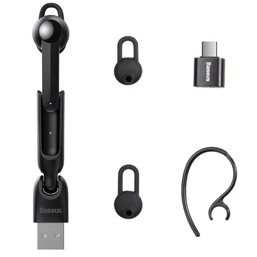 Baseus NGA05 bluetooth headset, BT 5.0, czarny