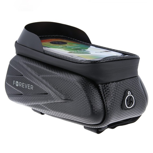 Forever Outdoor wodoodporny rower torba na ramę z uchwytem na telefon (Czarny)