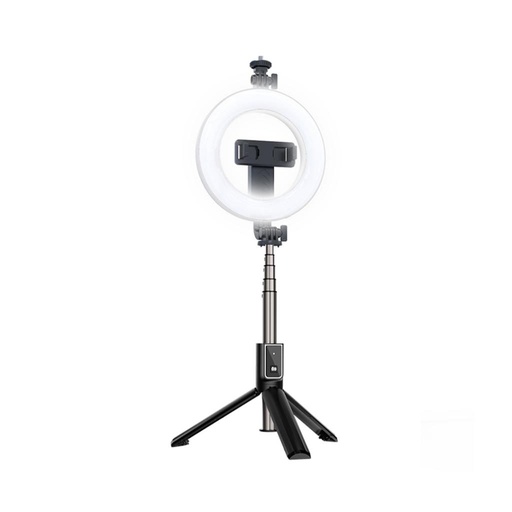 XO SS12 Bluetooth kijek do selfie (Czarny) – wbudowany światło, tripod funkcja, 95 cm, GoPro i inny z urządzeniami kompatybilny