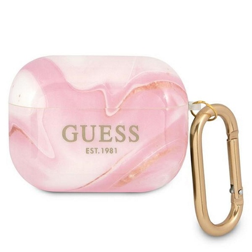 AirPods Pro Guess Marble etui (Różowy) - GUAPUNMP