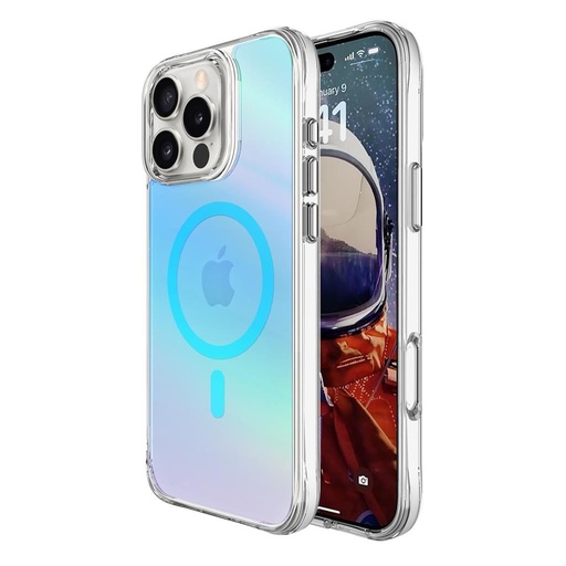Apple iPhone 16 Pro TOKO Pure rainbow magsafe etui na plecki (Niebieski)