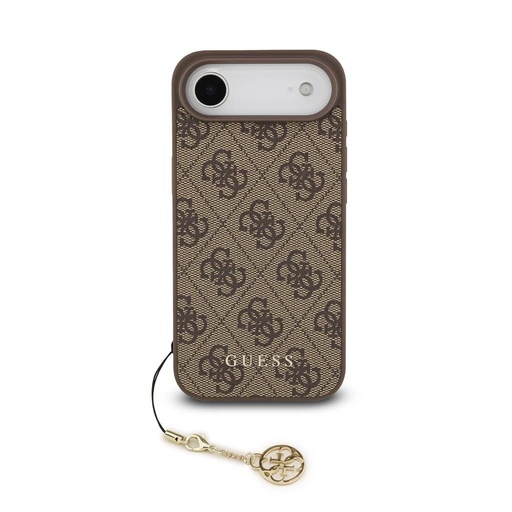 Guess 4G Charm etui iPhone 17 Air (Brązowy) - GUHMP17MGF4GCW