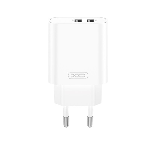 XO CE34 ścienny ładowarka 2×USB 2.4A (Biały)
