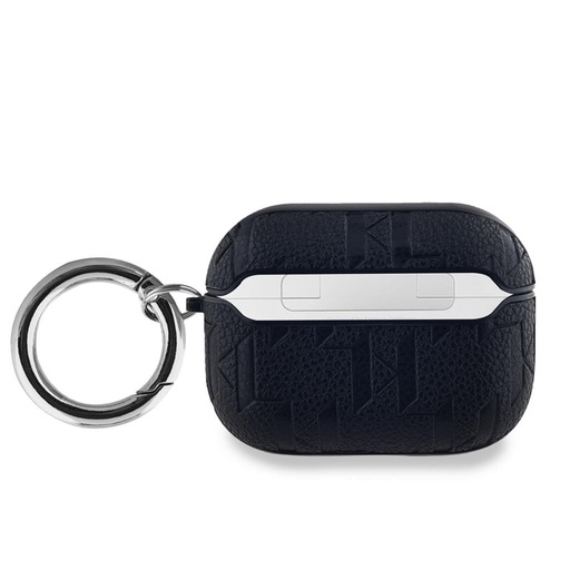 Apple AirPods Pro Karl Lagerfeld PU Embossed Karl and Choupette Heads etui (Czarny) - KLAPPGKCPK