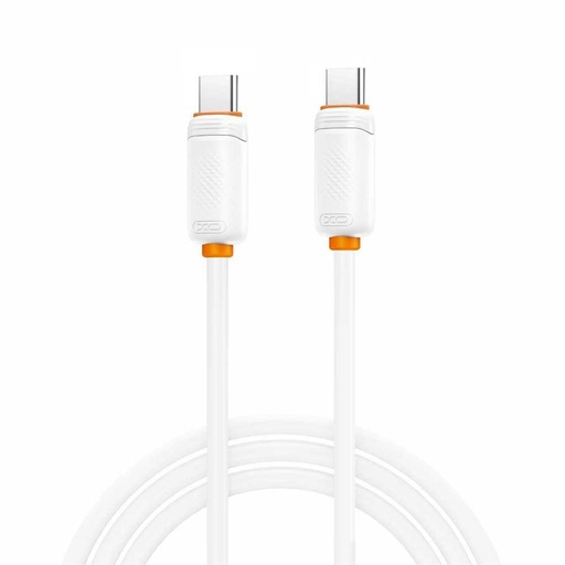 XO NB-Q302B USB-C – USB-C kabel (Biały) - 1,0 m - 60W