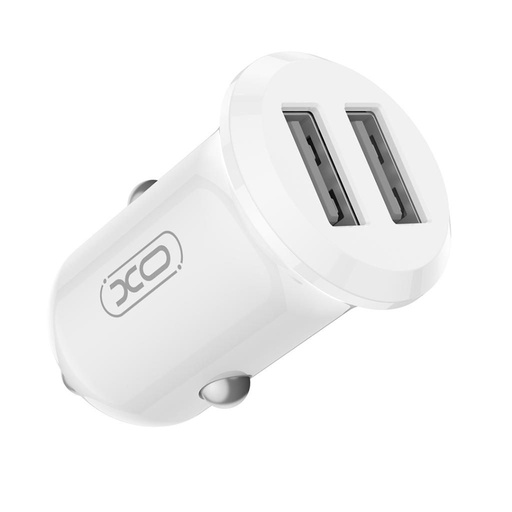 XO CC67 samochodowy ładowarka Dual USB 2.4A (Biały)