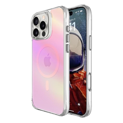 Apple iPhone 16 Pro TOKO Pure rainbow magsafe etui na plecki (Różowy)