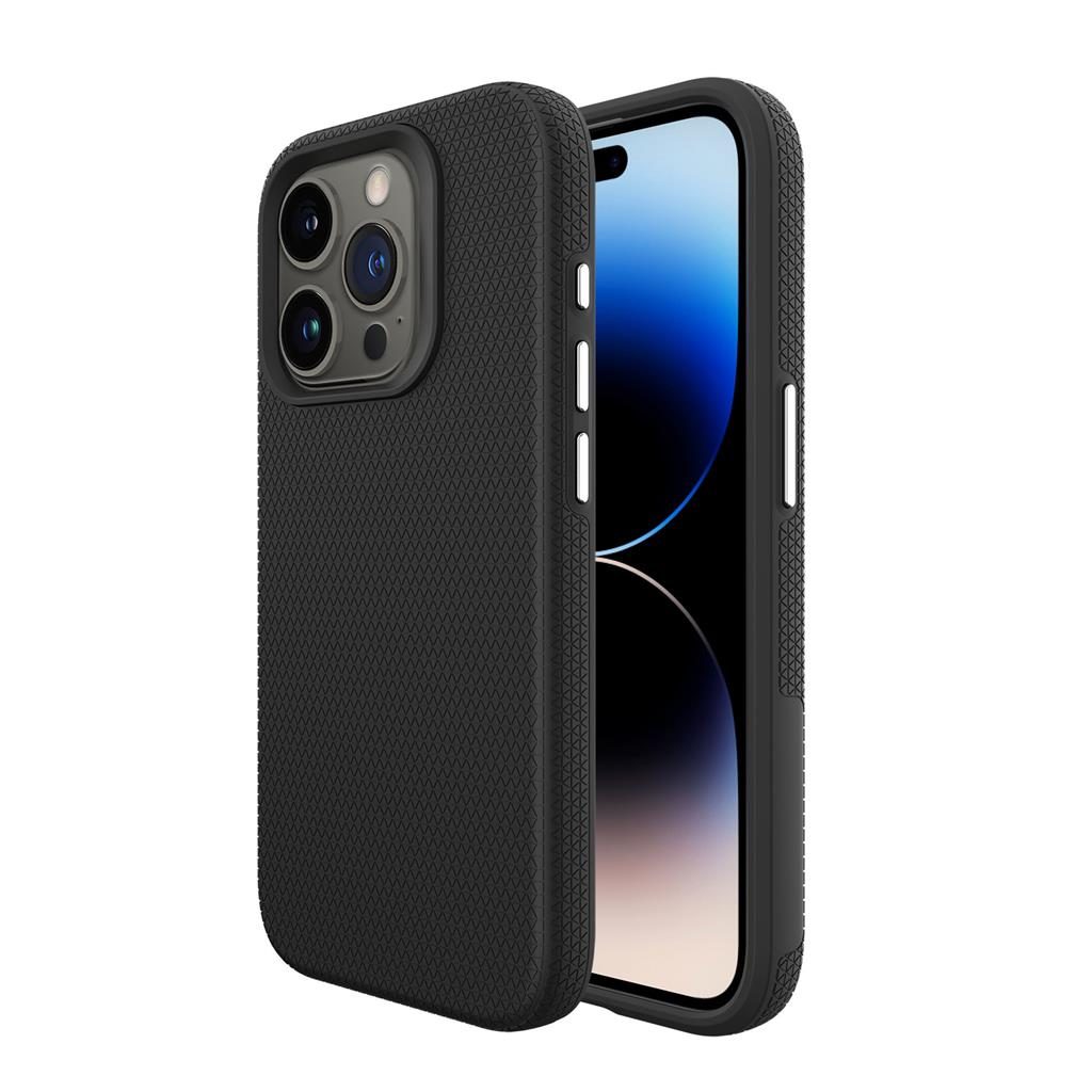 Apple iPhone 15 Pro TOKO Triangle hátlap tok (Fekete)