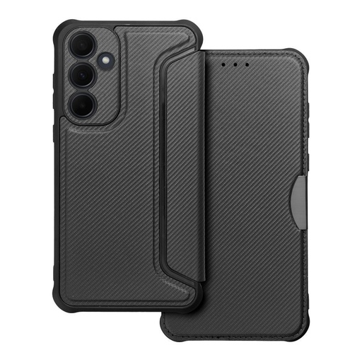 Samsung Galaxy A35 Razor magnetyczny wstrząsoodporny etui z klapką (Czarny)