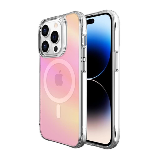 Apple iPhone 14 Pro Max TOKO Pure rainbow magsafe etui na plecki (Różowy)