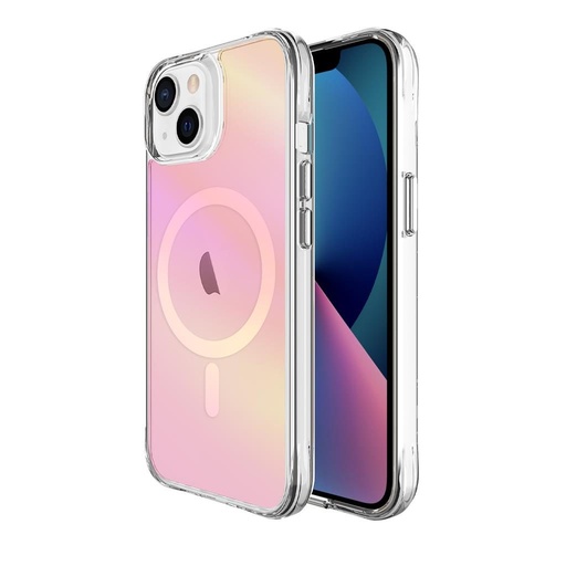 Apple iPhone 14 TOKO Pure rainbow magsafe etui na plecki (Różowy)