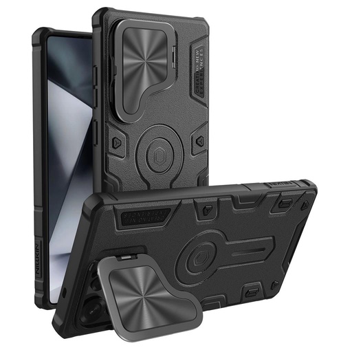 Samsung Galaxy S25 Ultra Nillkin CamShield Armor Prop MagSafe etui na plecki (Czarny)