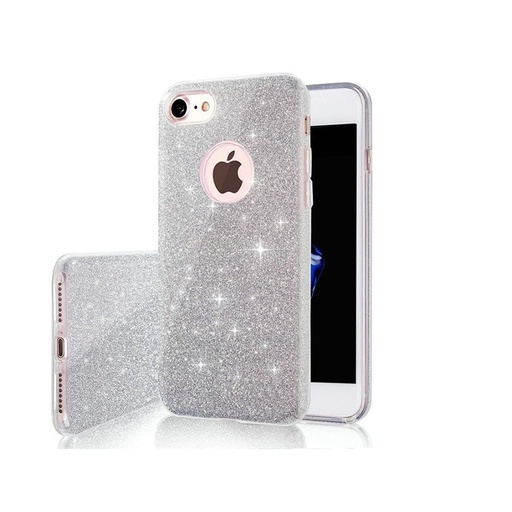 Apple iPhone 16e glitter 3in1 etui na plecki (Srebrny)