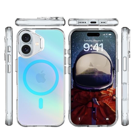 Apple iPhone 17 TOKO Pure rainbow magsafe etui na plecki (Niebieski)