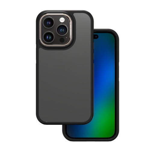 Apple iPhone 16e Crystal Czarny etui na plecki (Srebrny)