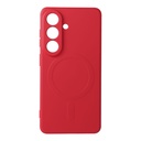 Samsung Galaxy S26 Silicone mag cover magsafe hátlap tok (Piros)