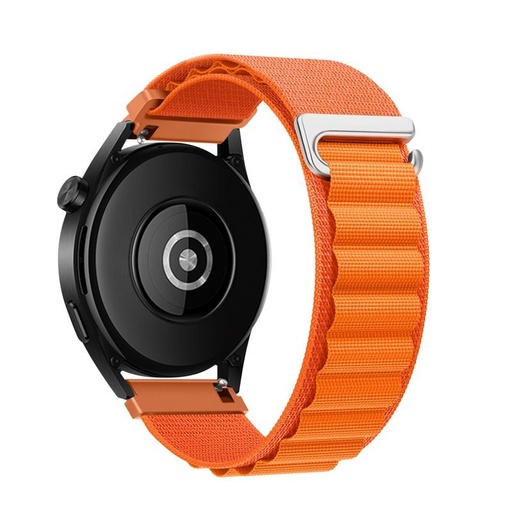 Forcell F-Design FS05 poliester włóknisty pasek Samsung Galaxy Watch 22 mm (Pomarańczowy)