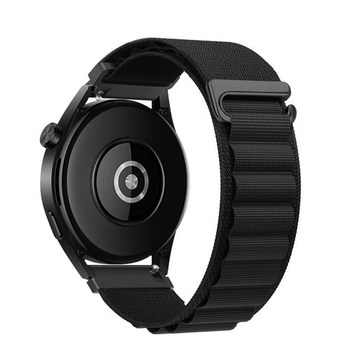 Forcell F-Design FS05 poliester włóknisty pasek Samsung Galaxy Watch 22 mm (Czarny)