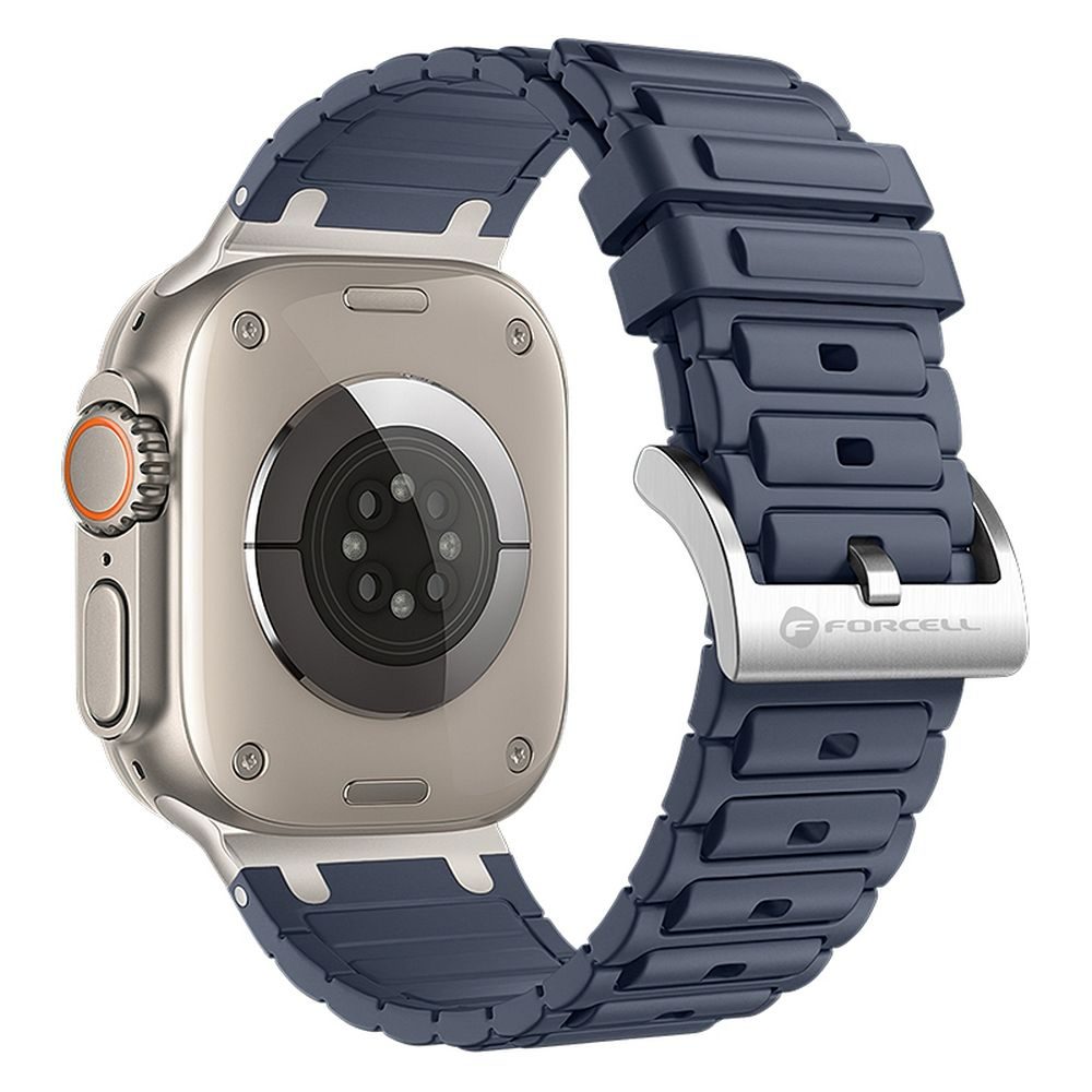 Forcell F-Design FA06 szilikon szíj Apple Watch 38 / 40 / 41 mm (Kék)
