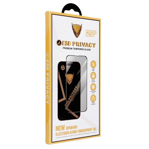 Apple iPhone 17 Pro Max OG Premium Privacy szkło hartowane (Czarny)