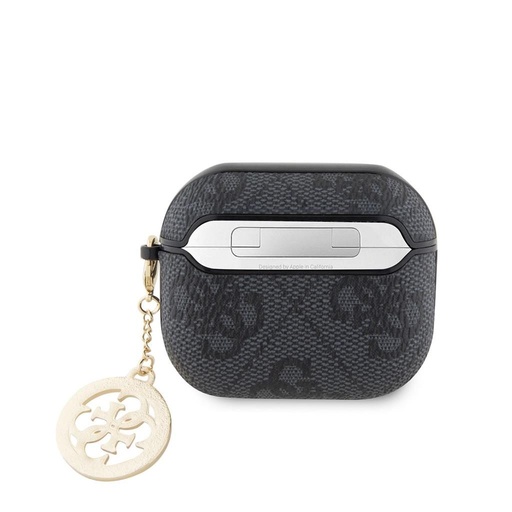 Guess 4G Script PC/PU Charm etui AirPods 3 (Czarny)