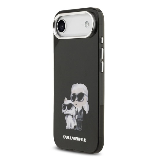 Karl Lagerfeld IML Aquarelle Karl and Choupette etui iPhone Air (Czarny)