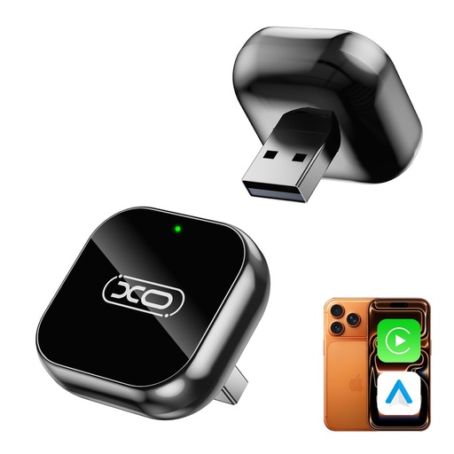 XO CZ026 mini CarPlay do lustrzenia ekranu samochód adapter (Czarny)