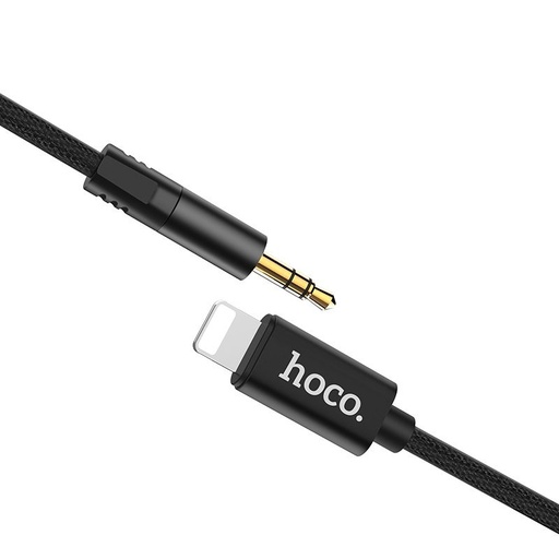 Hoco UPA13 AUX lightning kabel, czarny