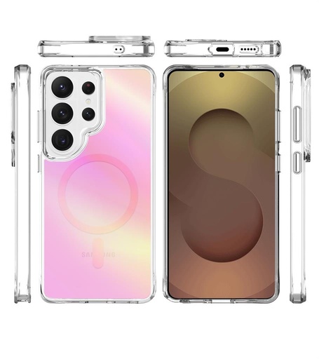 Samsung Galaxy S26 Ultra TOKO Pure rainbow MagSafe etui na plecki (Różowy)
