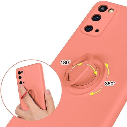 Apple iPhone 13 finger grip magnetyczny etui na plecki (Brzoskwiniowy)