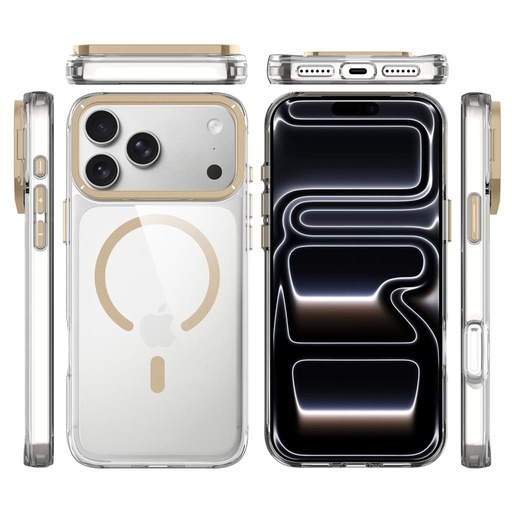 Apple iPhone 17 Pro TOKO Apex capsule magsafe etui na plecki (Złoty)