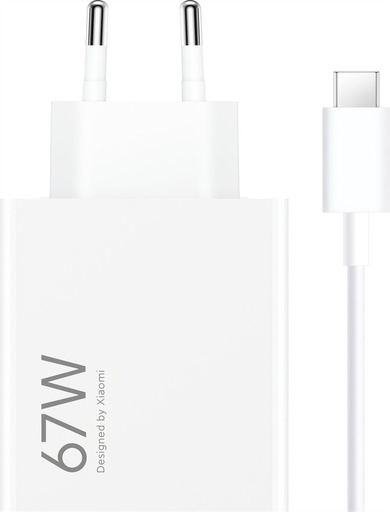 Xiaomi MDY-12-EH USB-A sieciowy szybka ładowarka 67W (Biały)