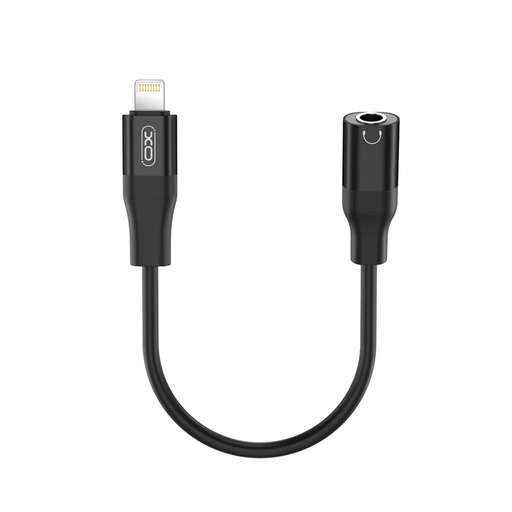 XO NB181A Lightning–3.5 mm audio adapter (Czarny) – ładowanie i transmisja dźwięku