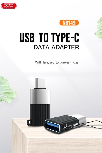 XO NB149-F USB 2.0–USB-C przejściówka adapter (Czarny)
