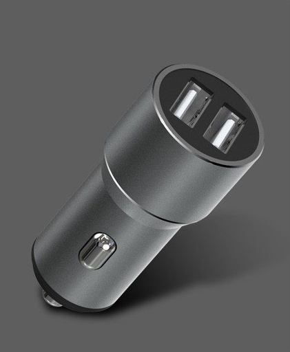 XO CC30 samochodowy ładowarka (2xUSB port), szary