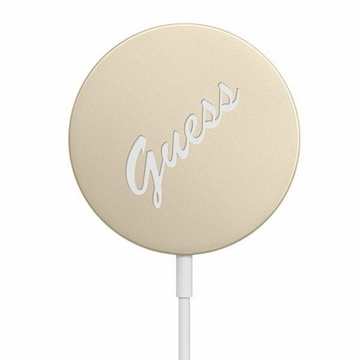Bezprzewodowy ładowarka Guess 15W MagSafe Vintage Logo (Złoty) – GUCBMSVSLG