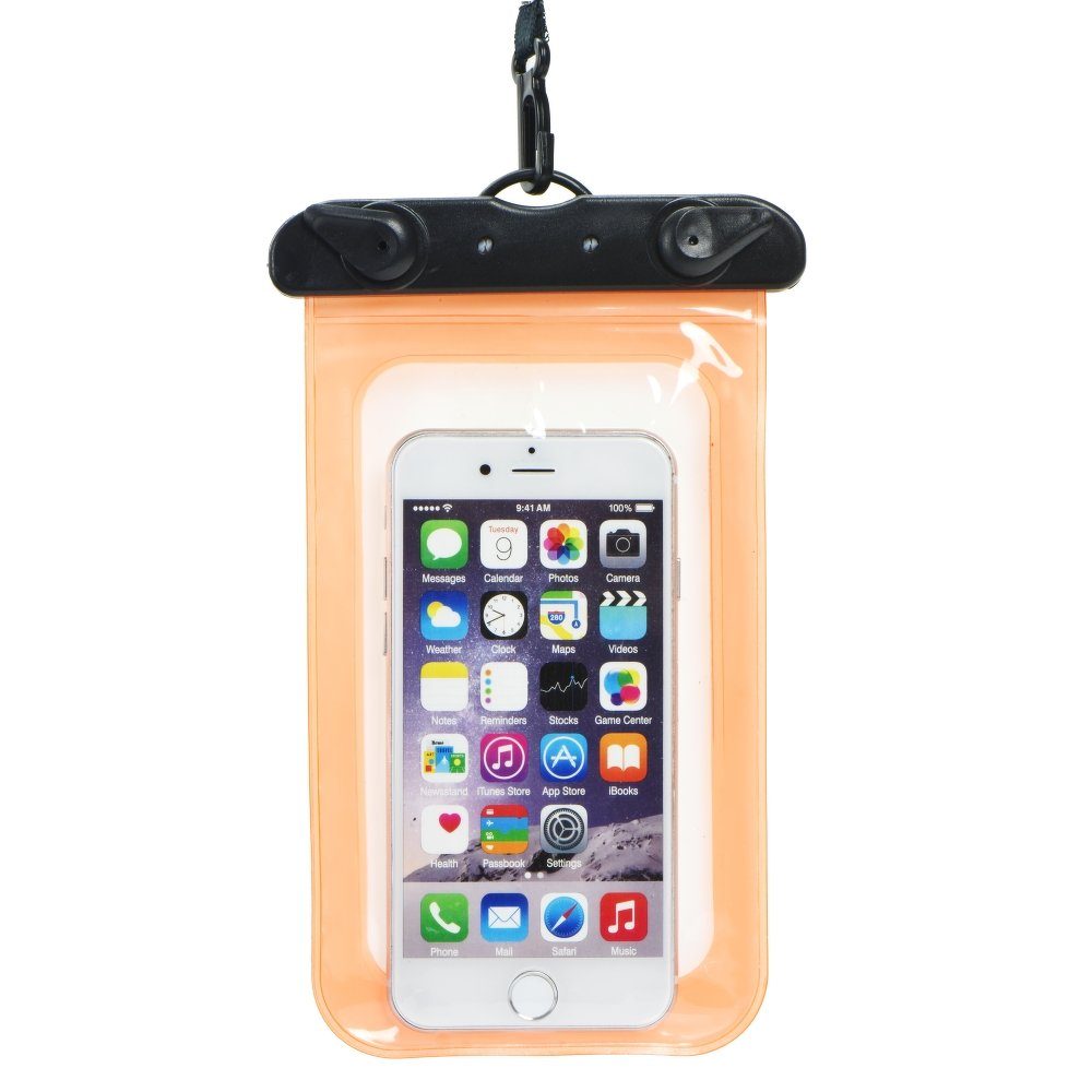 [5901737274007] Universal size 70x160mm plastic with clasp waterproof case (Orange)