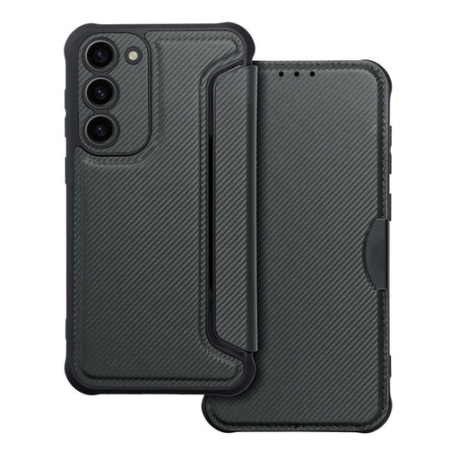 Samsung Galaxy S23 Plus Razor magnetyczny wstrząsoodporny etui z klapką (Czarny)
