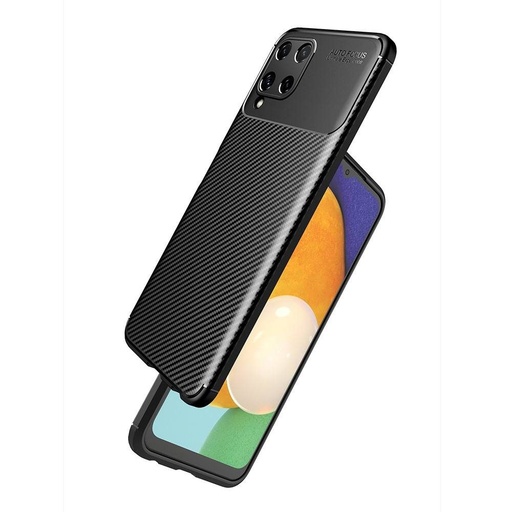 Apple iPhone 12 Mini carbon fiber silikonowy etui na plecki, (Czarny)
