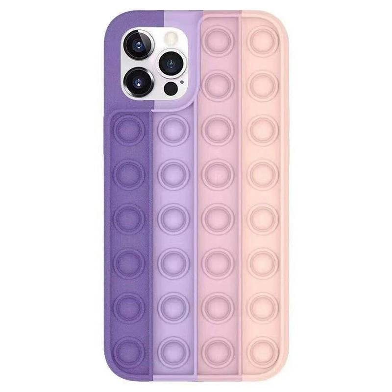 [5904161108054] Samsung Galaxy A52 4G/A52 5G/A52s 5G push bubble back cover case (purple-pink)