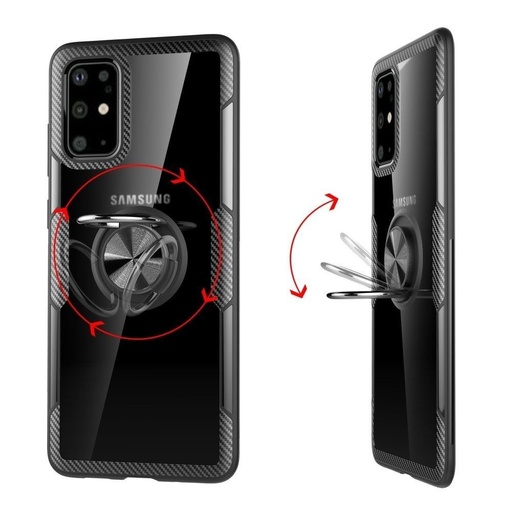 Xiaomi Mi 11 5G carbon ring etui na plecki, (Czarny)