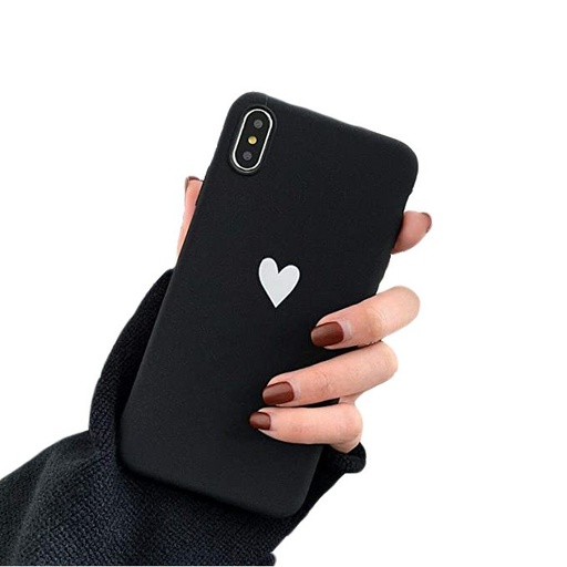Huawei P40 Lite heart TPU etui na plecki (Czarny)