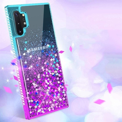 Apple iPhone 12/12 Pro diamond liquid etui na plecki (fioletowo-niebieski)