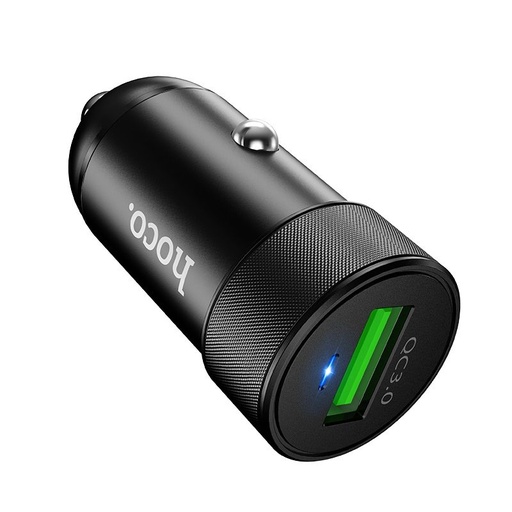 Hoco Z32 samochodowy szybka ładowarka, QC 3.0, max. 18W, LED wskaźnik stanu, czarny