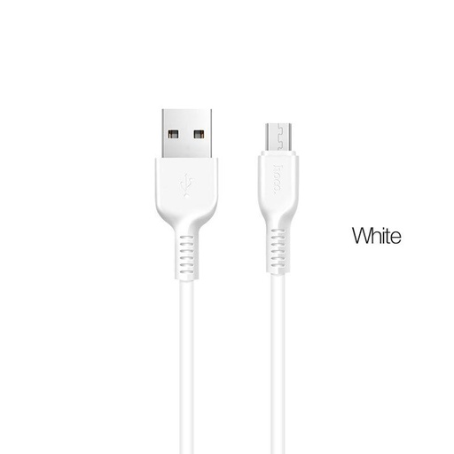 Hoco X20 microUSB kabel, 2A, 1m, biały