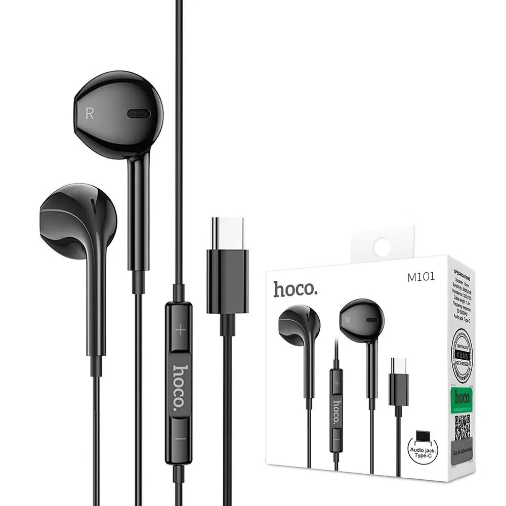 [6931474782359] Hoco M101 headset (type-c), black