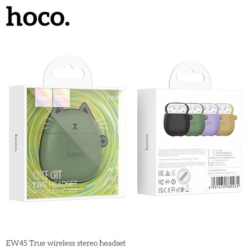 Hoco EW45 bezprzewodowy headset zielony