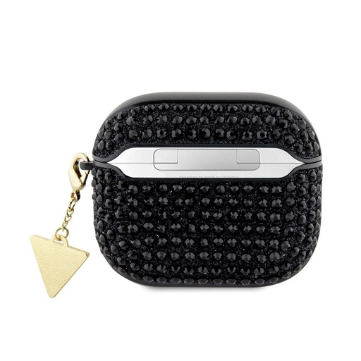 Guess Rhinestones Triangle Metal Logo etui AirPods 3 (Czarny) - GUA3HDGTPK